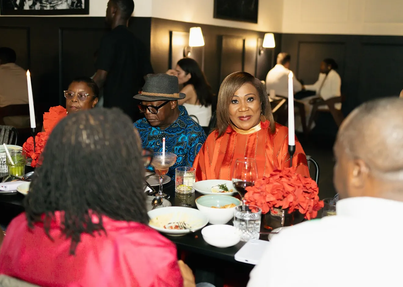 A celebration at the long table